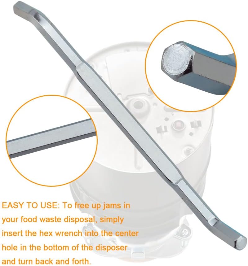 N\\A Garbage Disposal WRN-00 Jam-Buster Wrench tool, Compatible with InSinkErator Garbage Disposal, Repair/Fix Garbage Disposal, Unc