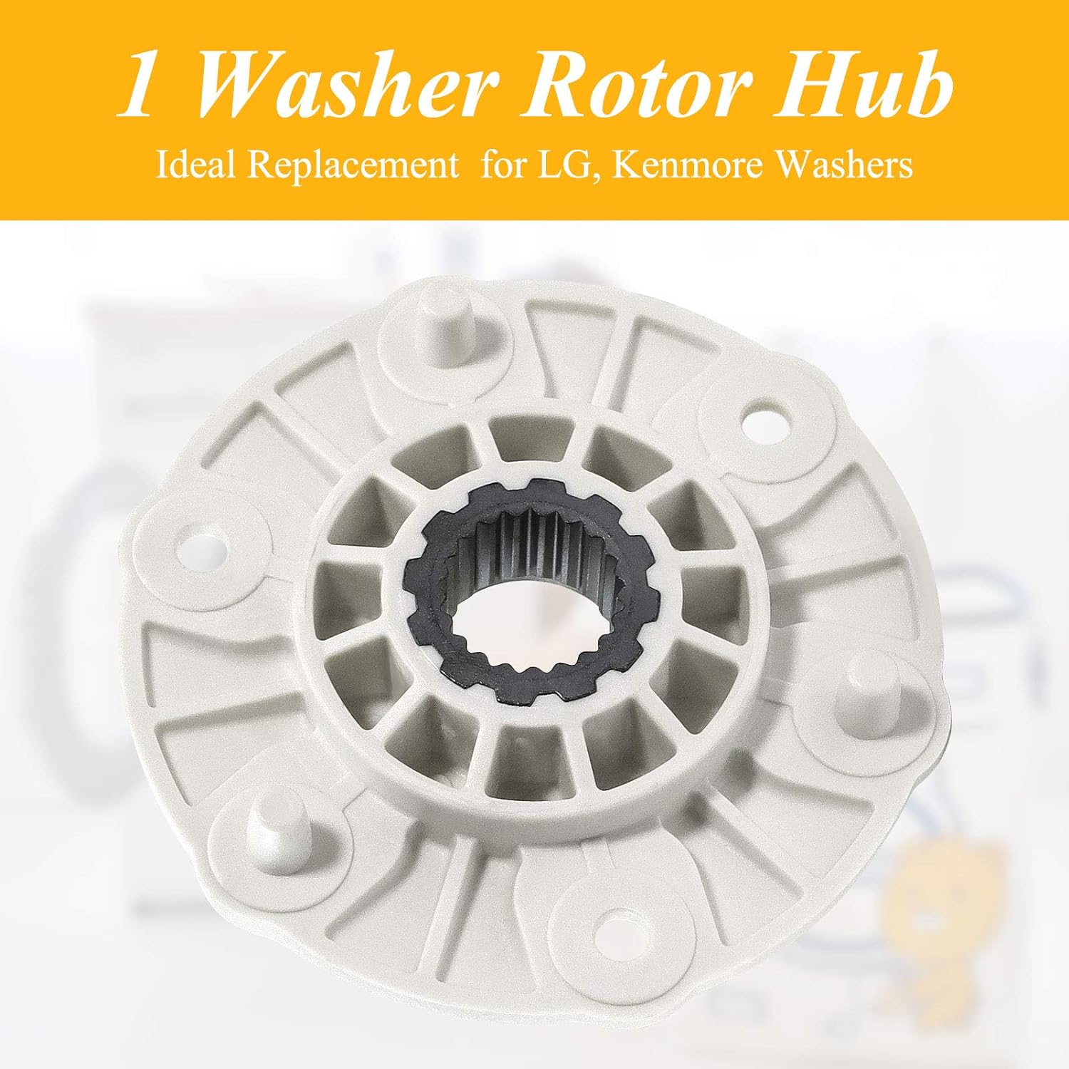 Wsh supplier Washer Rotor Hub Assembly MBF618448 for LG Washing Machine&a;#239;&a;#188;&a;#136;Original Version), Replace Part# PBT-GF