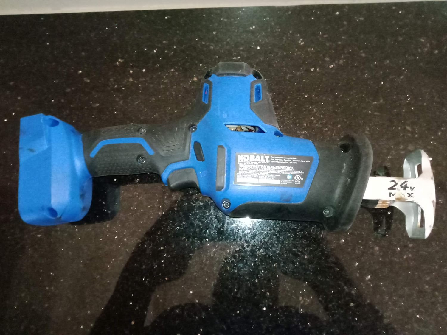 KOBALT 24v max brushless one handed Reciprocating saw