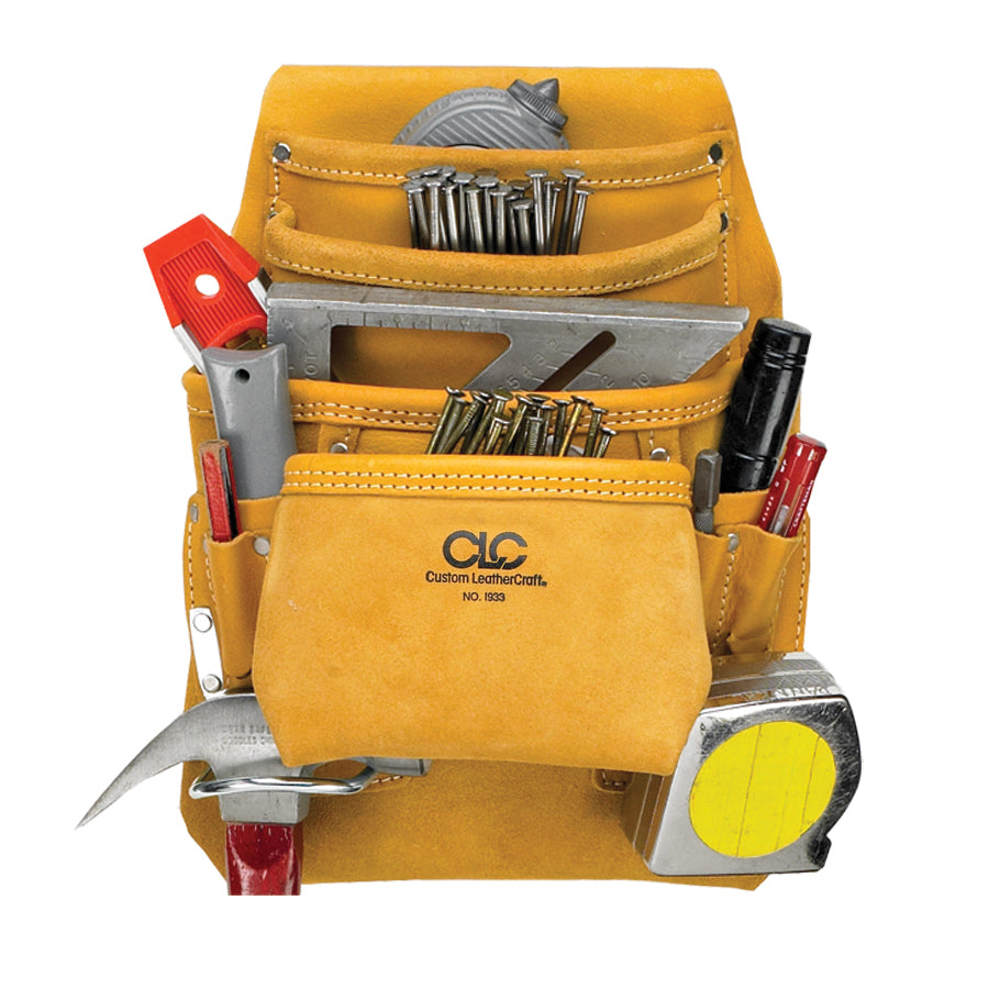 Custom Leathercraft 10 PKT CARPENTER&s;S NAIL   TOOL BAG