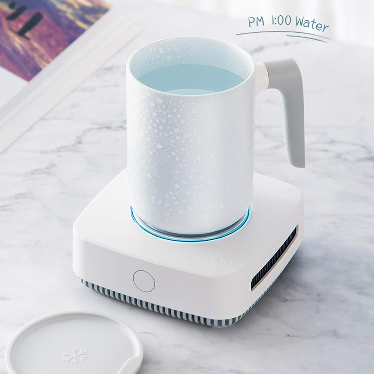 GCP Products Coffee Mug Warmer Cooler, Desktop Electric Heating Cooling Cup Mat 2 In 1 Smart Coffee Heater Cooler With Mug Cup For Beer, C…