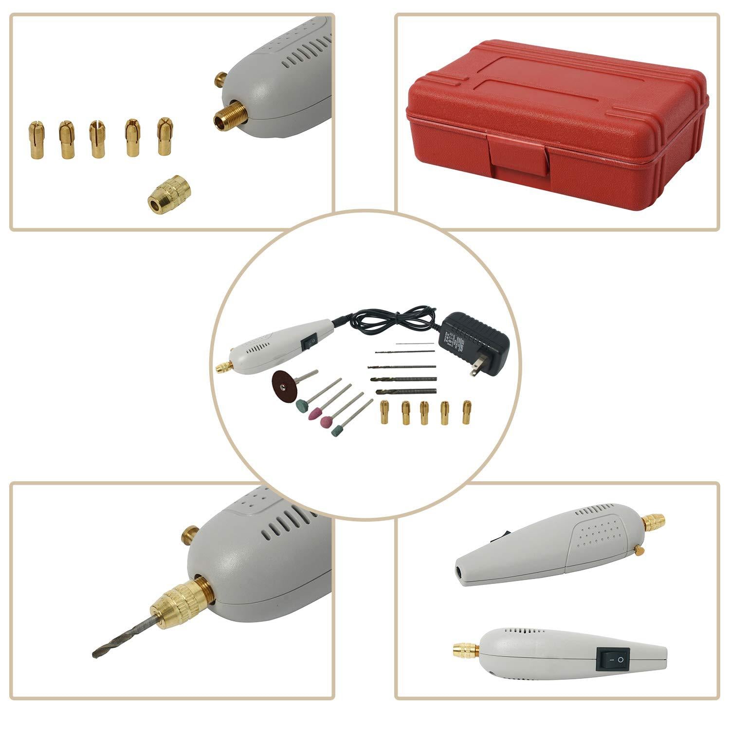 hyddnice mini hand drill kit mini diy electric drill electric sander rotary drills for jewelry polishing small crafts cutting