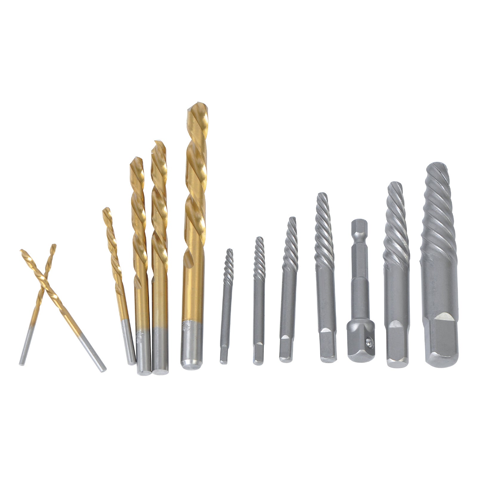 Great Choice Products Screw &a; Bolt Extractor / Right Drill Bit Kit / Broken Lug Nut Extraction Sockets