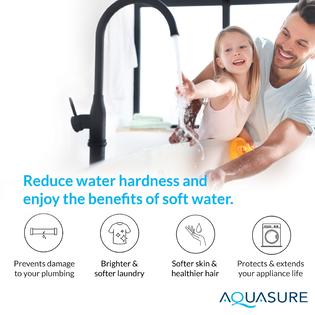 Aquasure Harmony Series 48,000 Grain Water Softener with Fine Mesh Resin For Iron Removal and Pleated Sediment Pre-filter