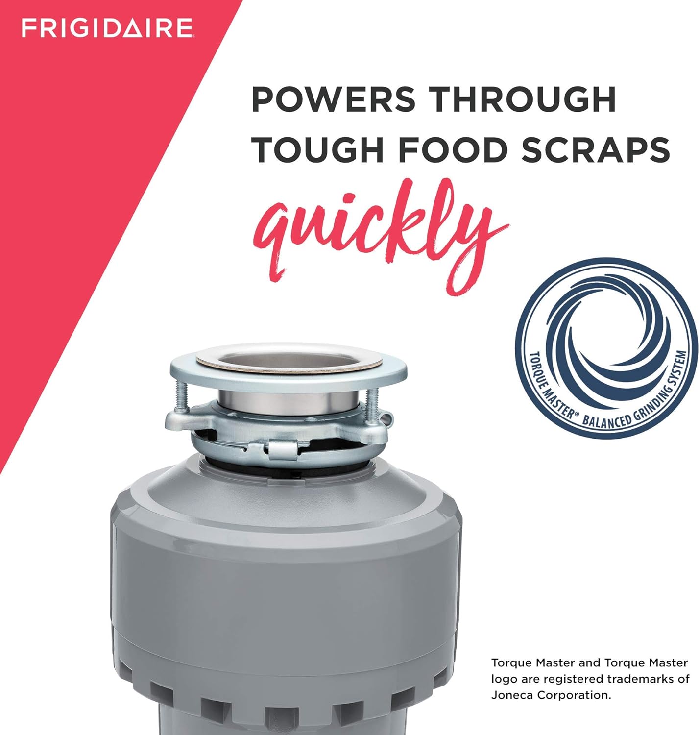 Frigidaire FF13DISPC1 1.25 HP Corded Garbage Disposer for Kitchen Sinks, 1 1/4 Horsepower
