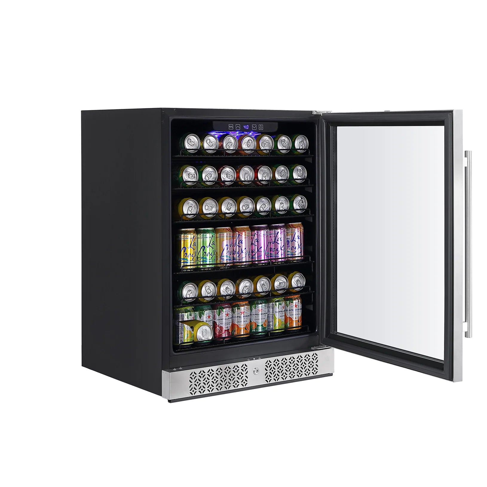 Empava 24 Inch Freestanding &a; Builtin Beverage Fridge BR02S