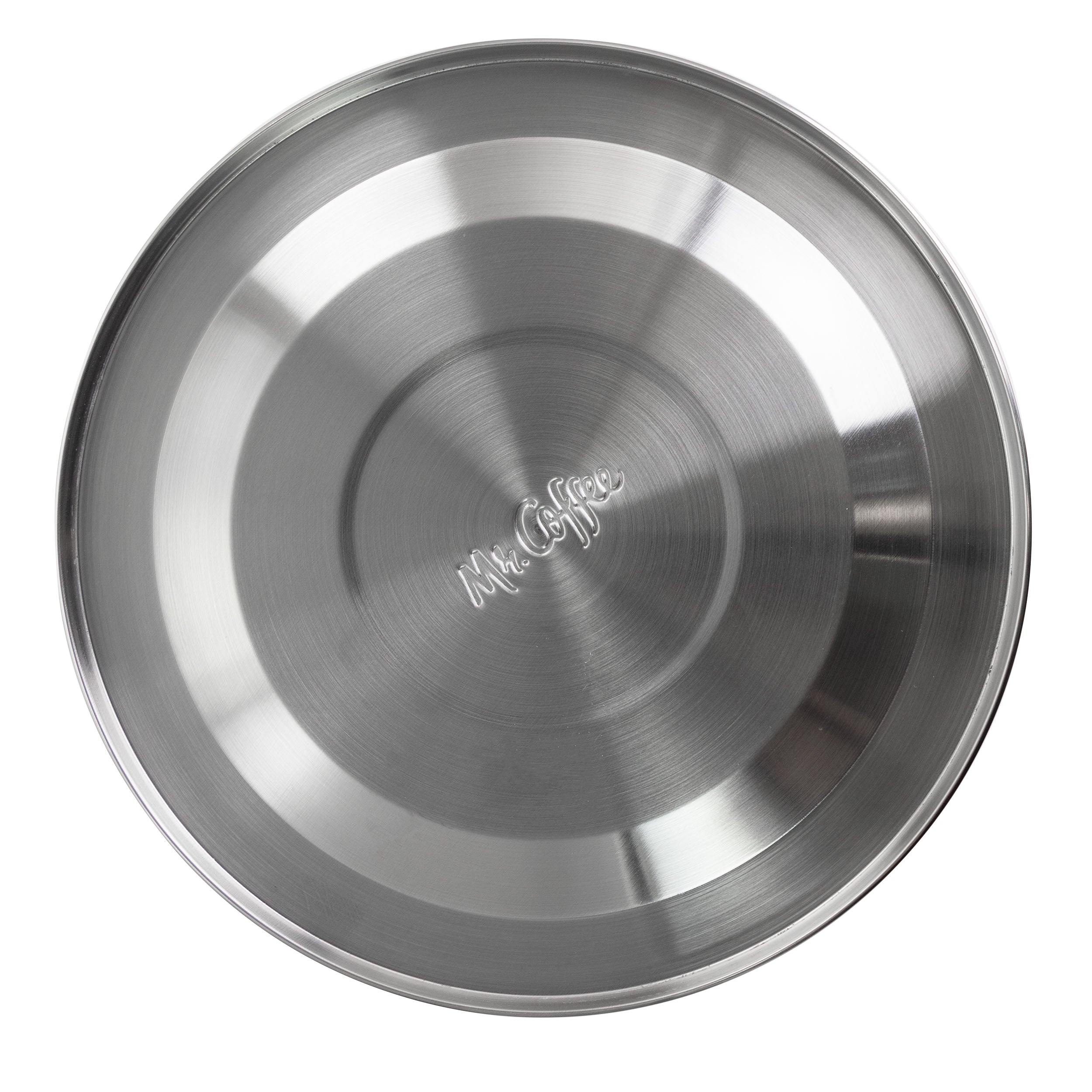 Mr. Coffee Donato 2.3 Quart Stainless Steel Wide Whistling Tea Kettle in Brushed Chrome