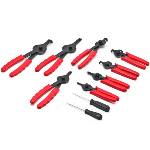 Biltek 11pc Snap Ring Plier Set Mechanic PRO Circlips w/Case Car Truck Motorcycle 11-pc Snap Ring Pliers Set Mechanics Circlips Auto
