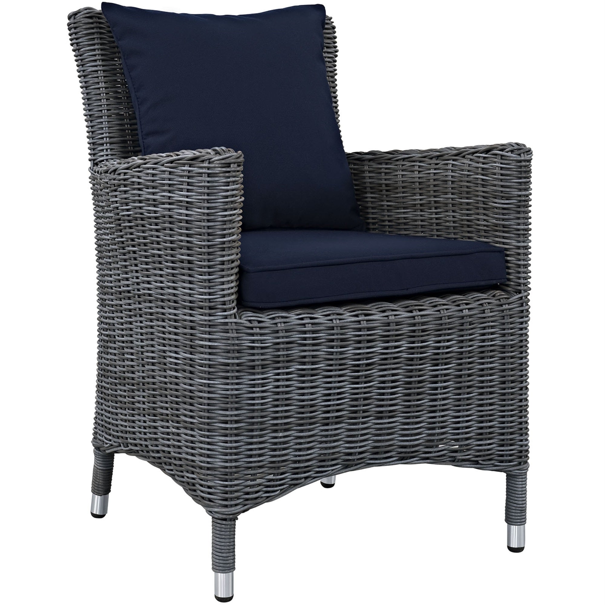 Ergode Summon 11 Piece Outdoor Patio Sunbrella Dining Set - Canvas Navy