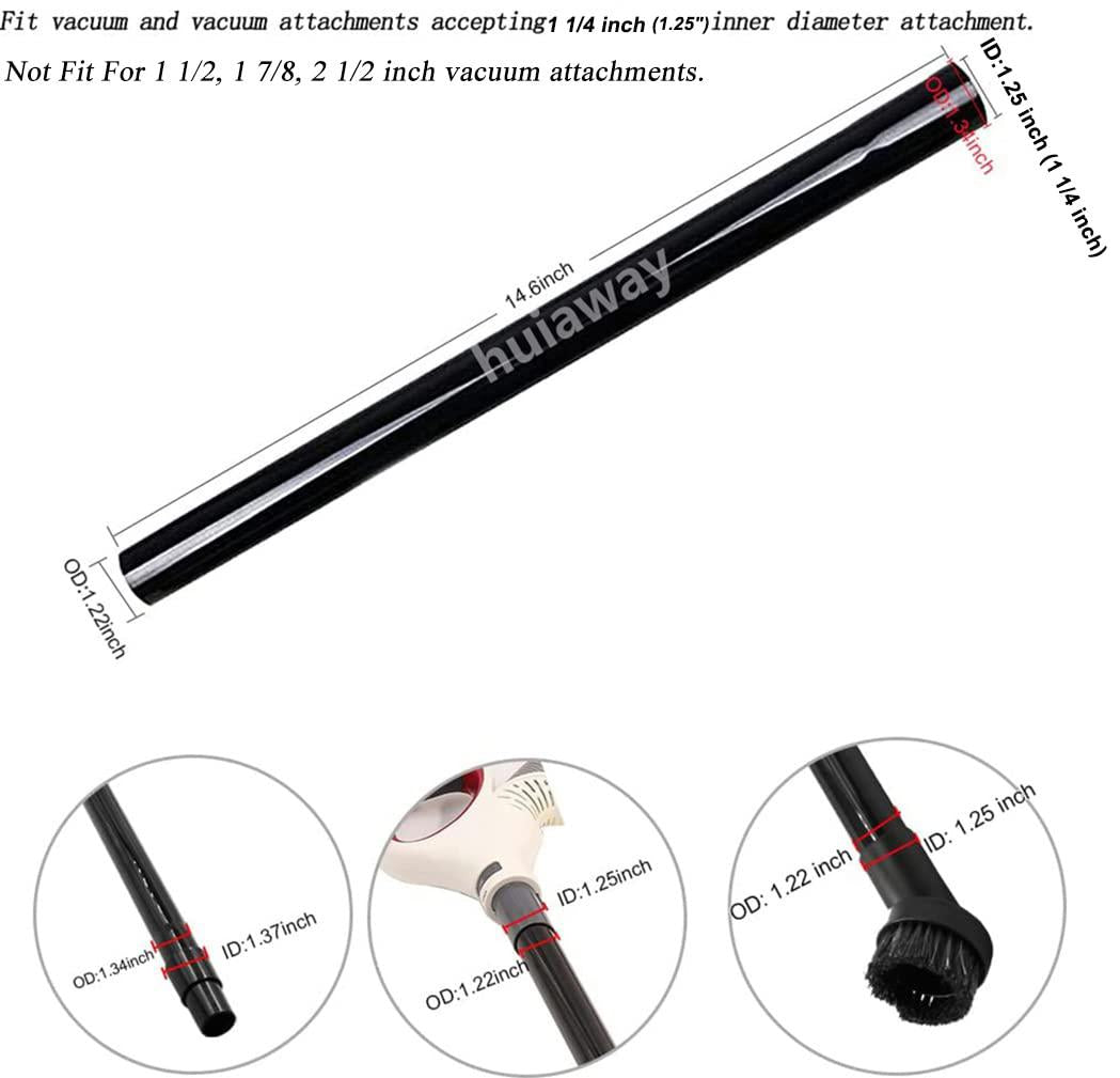 huiaway 3 pcs 1.25inch 32mm vacuum extension wand 1 1/4