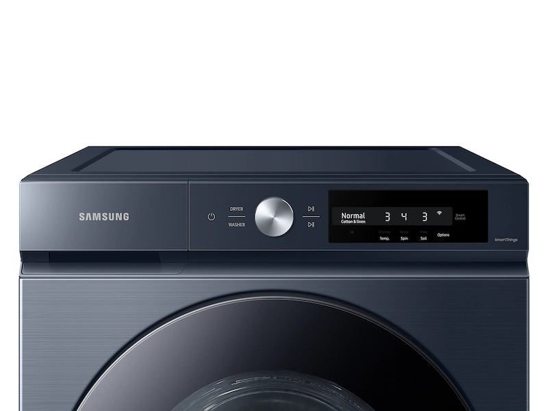 Samsung Bespoke 4.6 cu. ft. Large Capacity Front Load Washer with Super Speed Wash and AI Smart Dial in Brushed Navy