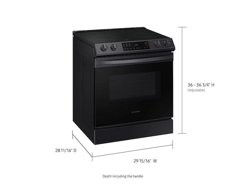 Samsung NE63T8111SG/AA 6.3 cu. ft. Smart Slide-in Electric Range in Black Stainless Steel