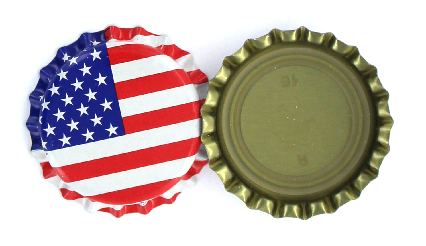 HBO Home Brew Ohio Crown Caps With Oxy-Liner - Case of 10,000 Caps American Flag Design