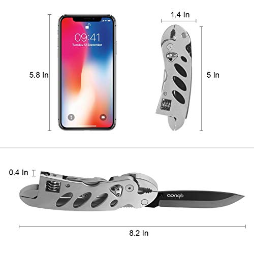 dpnao Multitool Wrench With 7 Tools/Pliers/Wire Cutter/Flat Screwdriver/Phillips Screwdriver/Portable Folding Multifunctional Ad