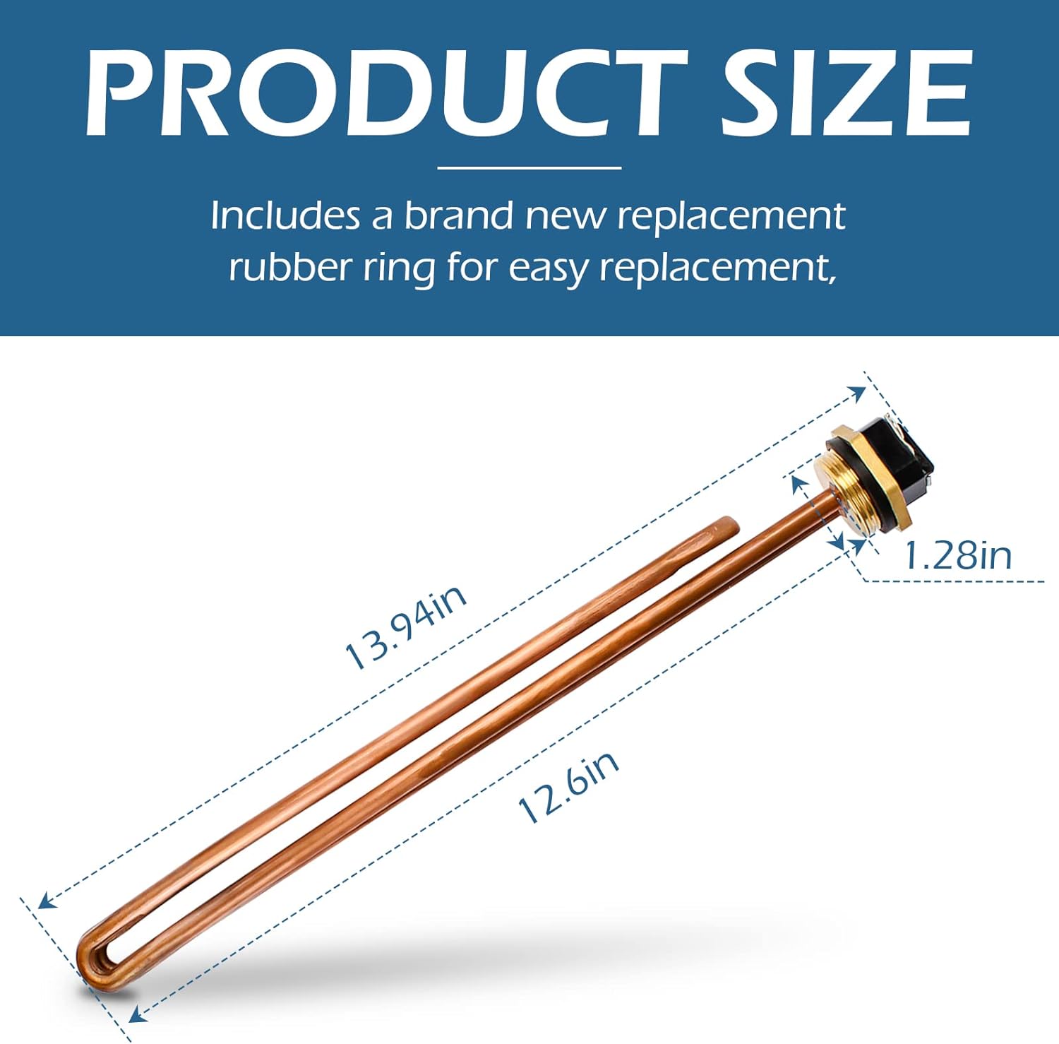antoble Replacement He 90240 Heater Element Part 9000W/240V HE9K240VCC Compatible with Ecosmart Electric Tankless Water Heater Eco 18,