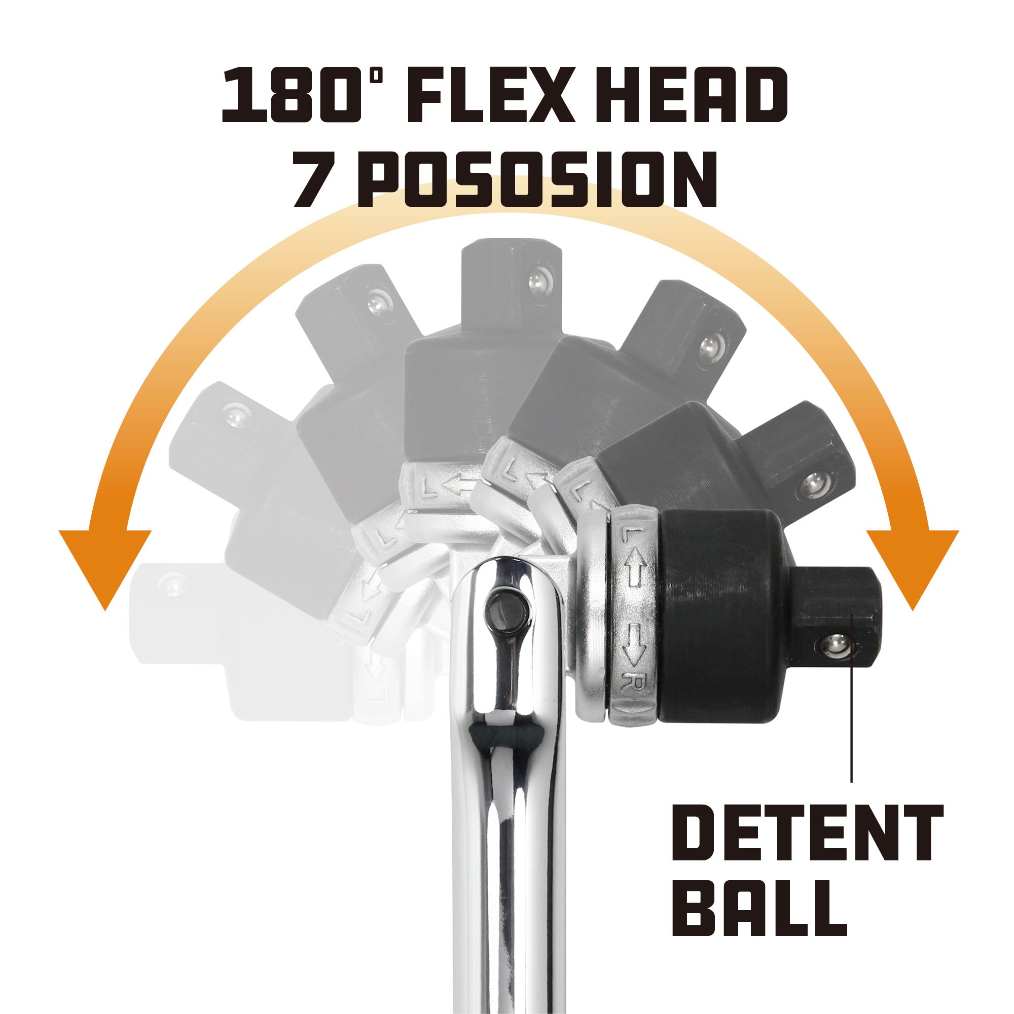 Powerbuilt 1/2 Inch Drive 24 Inch Ratcheting Flex Handle - 641700