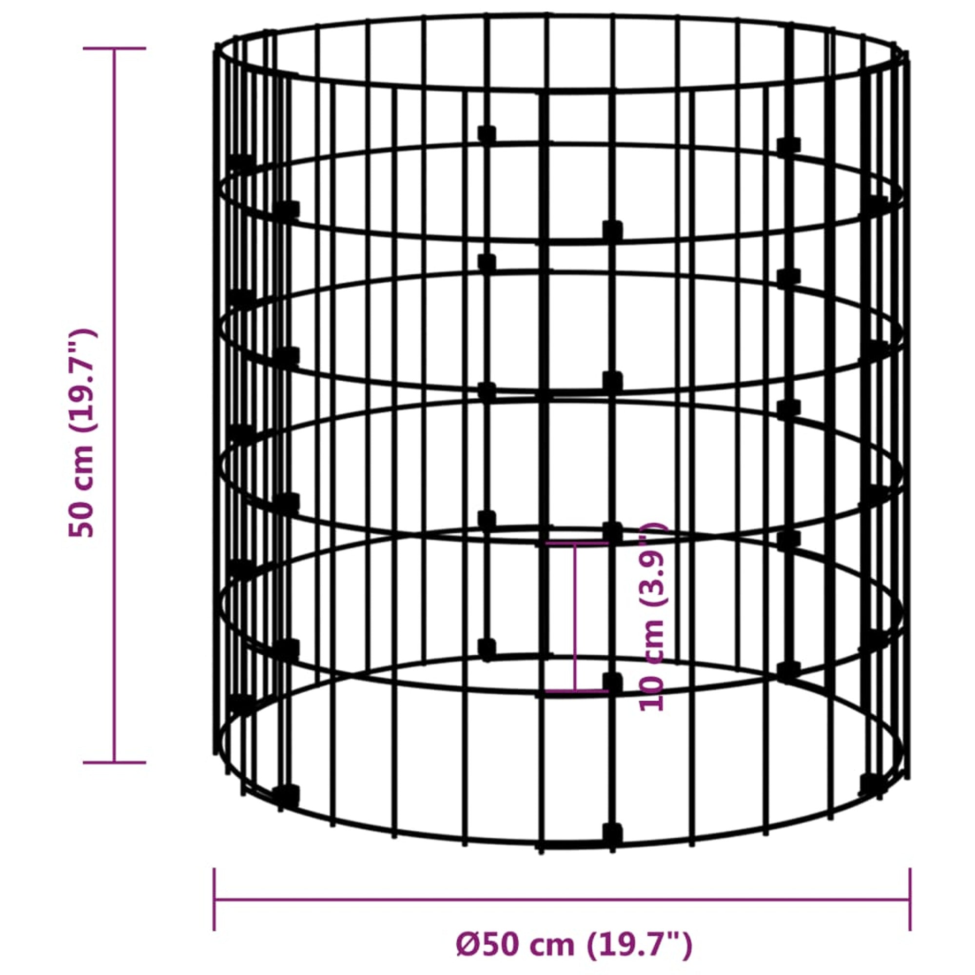 vidaXL Garden Composter Ã˜19.7