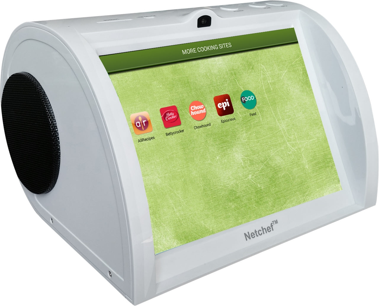 Sungale Internet Radio, Hi-Fi Speakers, 8” HD Touch Panel, 15K+ Radio Stations, Streaming Videos, Music, Social Media, Recipes, more