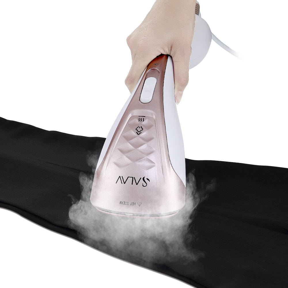 SALAV HS-100-RoseGold DuoPress Hand Held Steamer, All in One Steamer + Iron, RoseGold