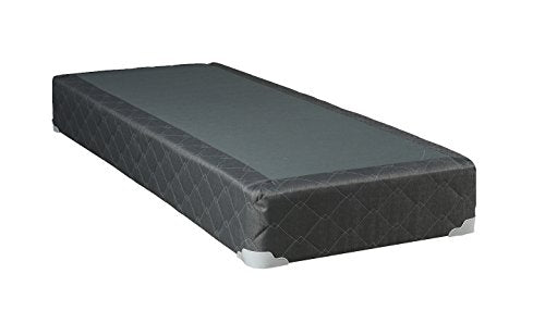 COMFORT BEDDING Continental Sleep Memory Foam Gel 8-Inch Split Box Spring Fabric Stretch Knit, Full, Grey
