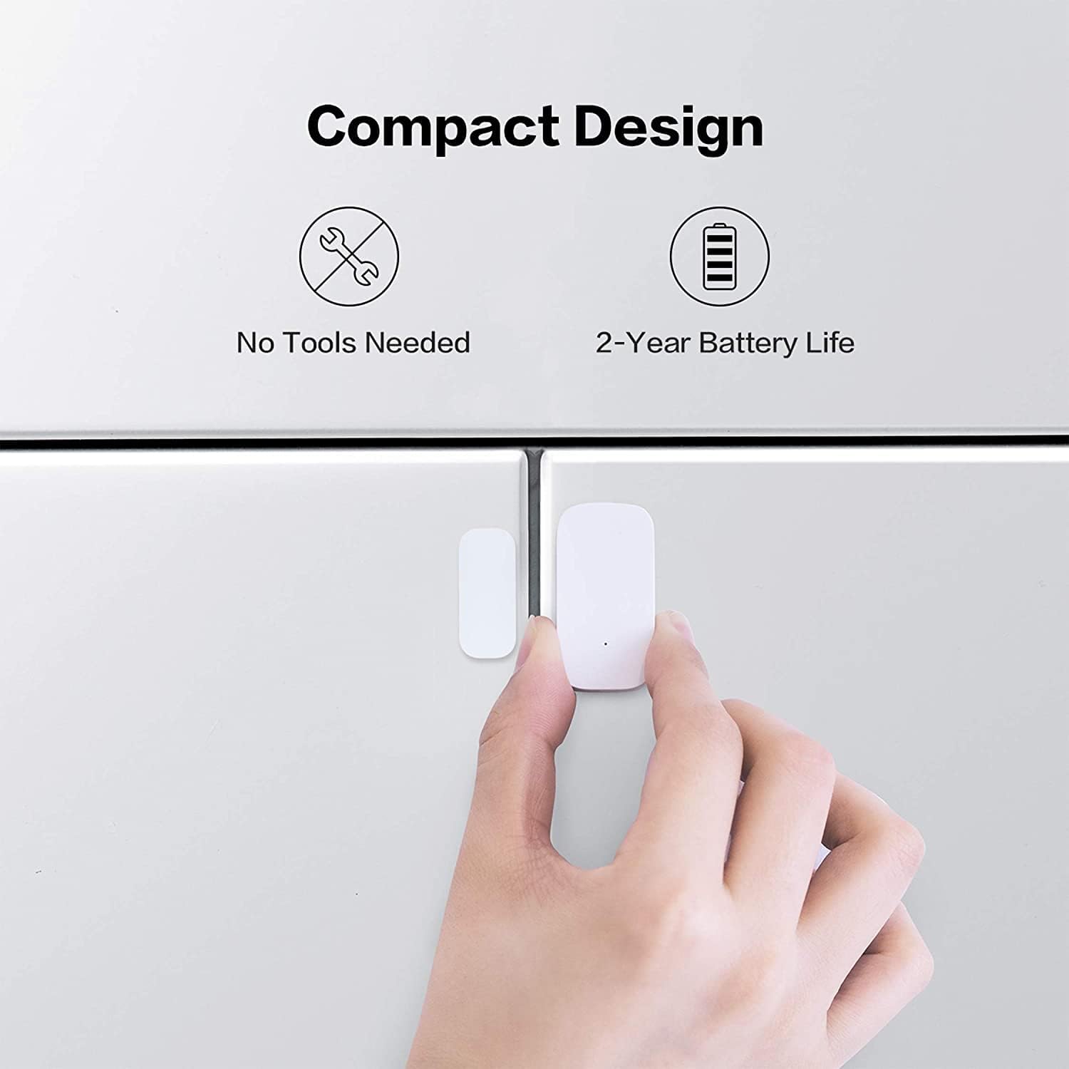 Generic Aqara Door and Window Sensor, REQUIRES AQARA HUB, Zigbee Connection, Wireless Mini Contact Sensor for Alarm System and Smart Ho