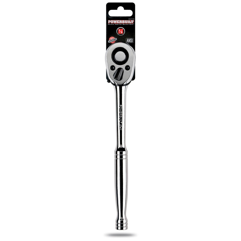 Powerbuilt 1/2 Inch Drive 36 Tooth Quick-Release Ratchet - 642509