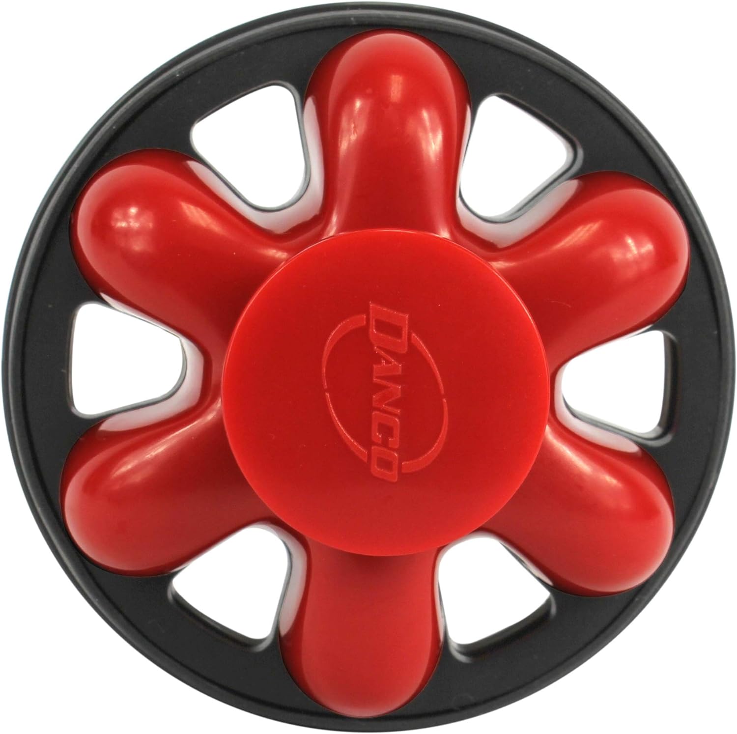 Danby 10761A Disposal Genie II Garbage Disposal Strainer and Stopper, Kitchen Sink Drain Splash Guard with Food Scraper, Red, 1-Pack