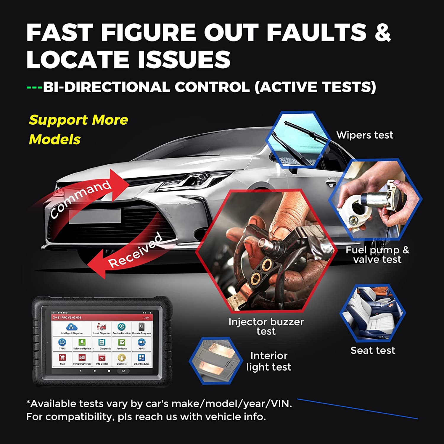 LAUNCH X431 PROS V+ Car Diagnostic Scan Tool OE-Level Full System DiagnosticAutoAuth for FCA SGW PRO 2 Years Free Update