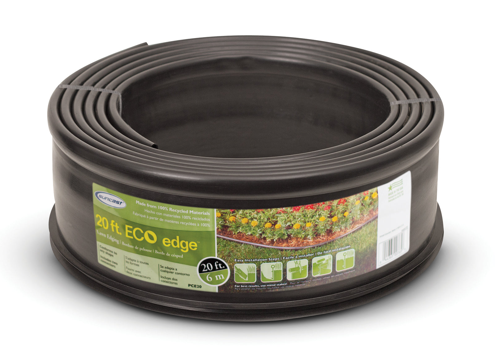 Suncast PCE204 5 in. Pro Garden Edge&a;#8482; Lawn Edging