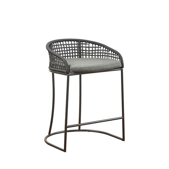 Madison Park Hermosa Counter Stool Dark Gray 21.5