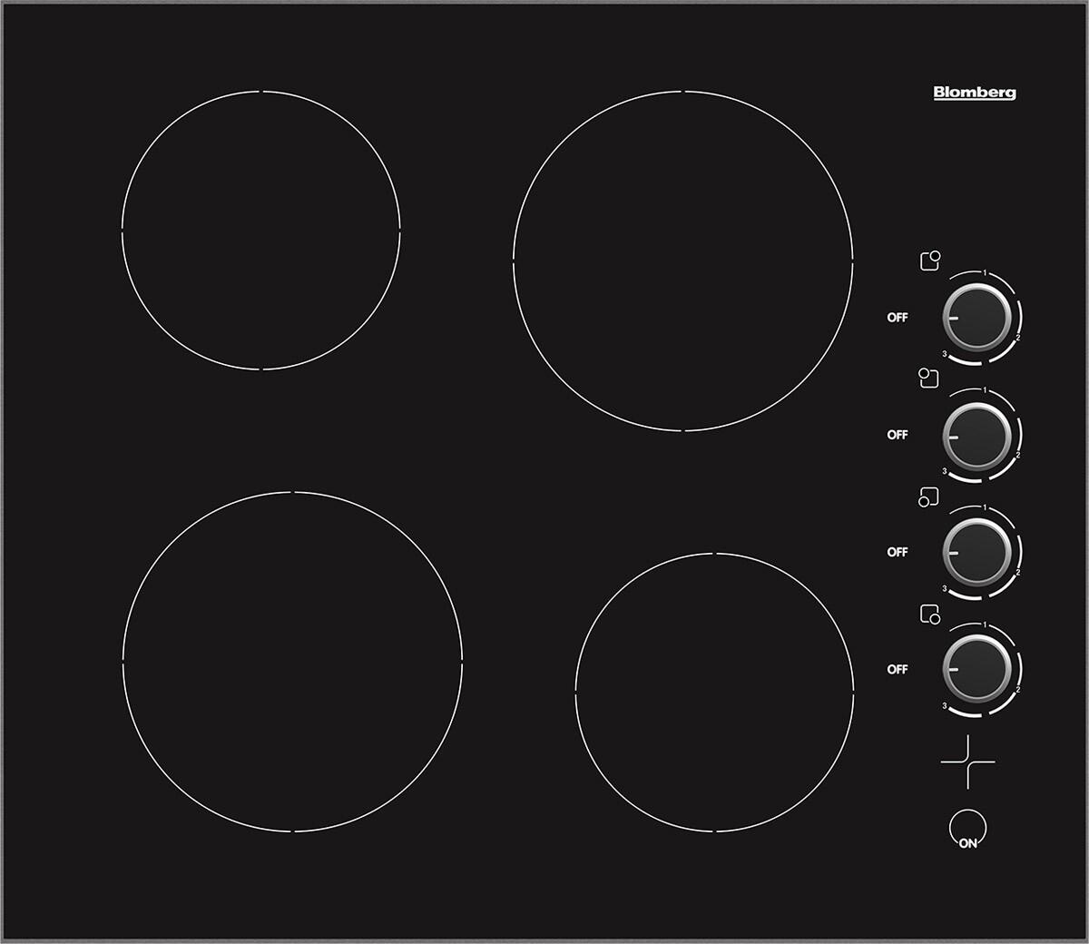 Blomberg CTE24402 24 Inch Electric Smoothtop Style Cooktop with Hot Surface Indicator Smoothtop Cooktop in Black