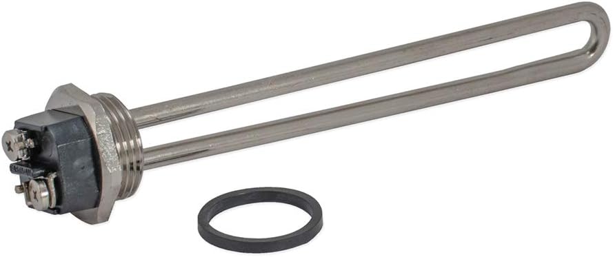 Ez-Flo International Eastman 60061 Straight Water Heater Element, 120V x 1500W, Silver