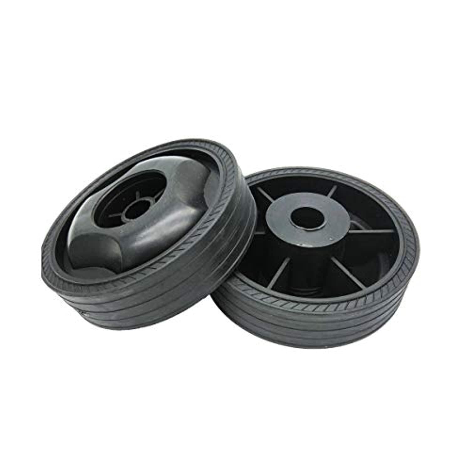 xmhf 115mm dia anti-slip wheels for air compressor plastic trundle black 2pcs
