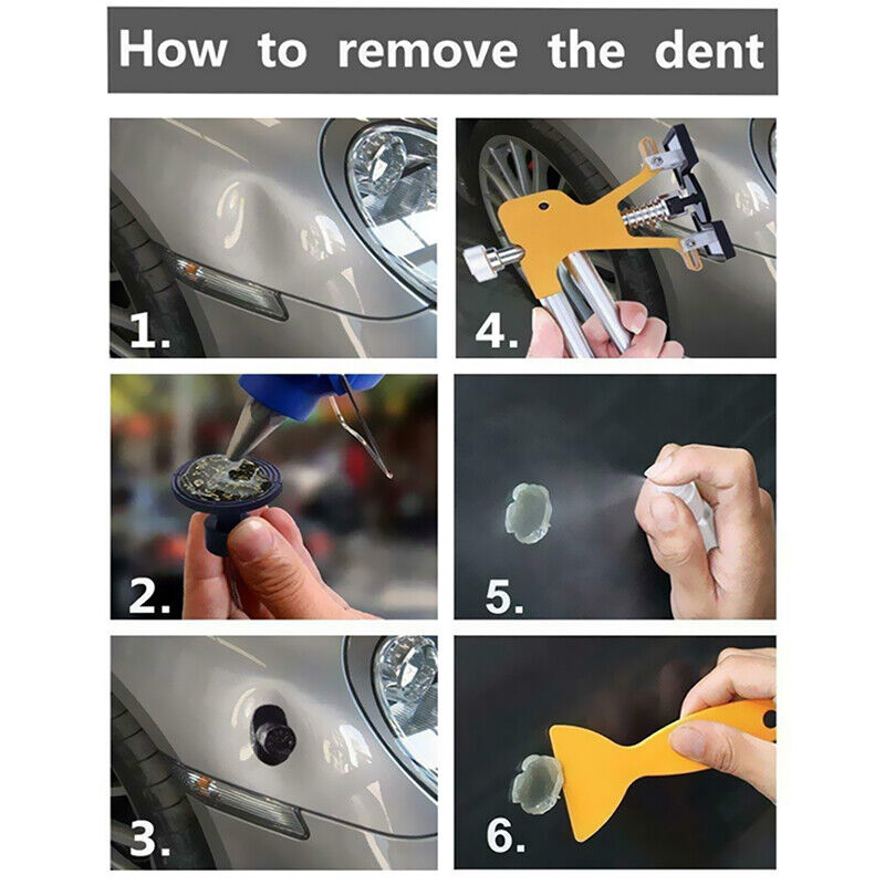 Great Choice Products Car Paintless Dent Repair Dent Hail Damage Remover Puller Lifter 18 Tab Tool Kit