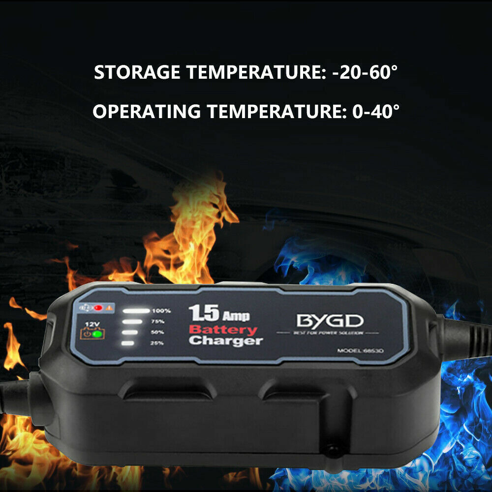 Great Choice Products Portable Car Battery Charger Maintenance For 12V Battery Motorcycles Ruck Rvs Us