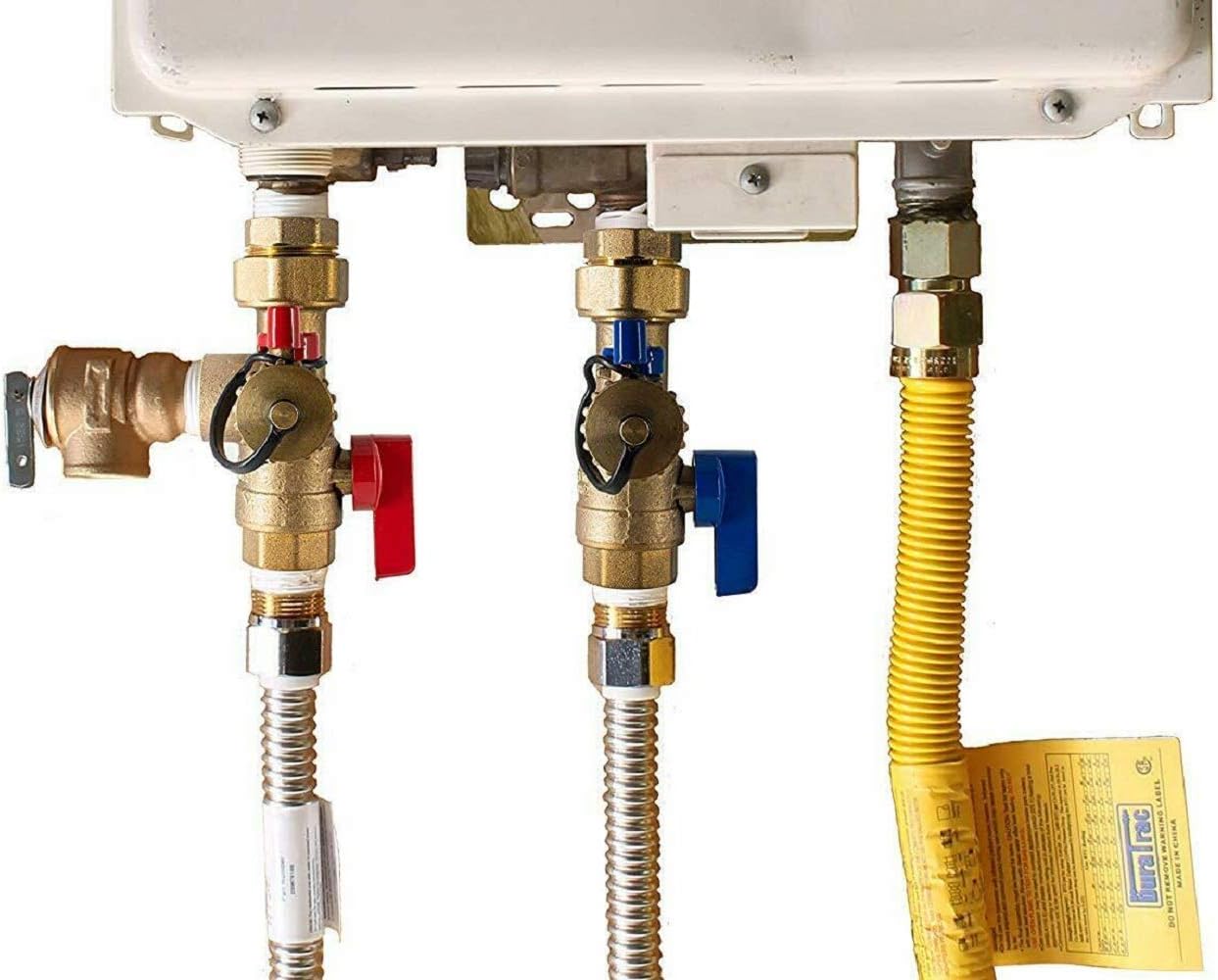 Libra Supply 3/4 inch IPS Isolator Tankless Water Heater Service Valve Kit &a;#226;&a;#128;&a;#147; 3/4&s;&s; FNPT X FNPT Thread Brass Iso