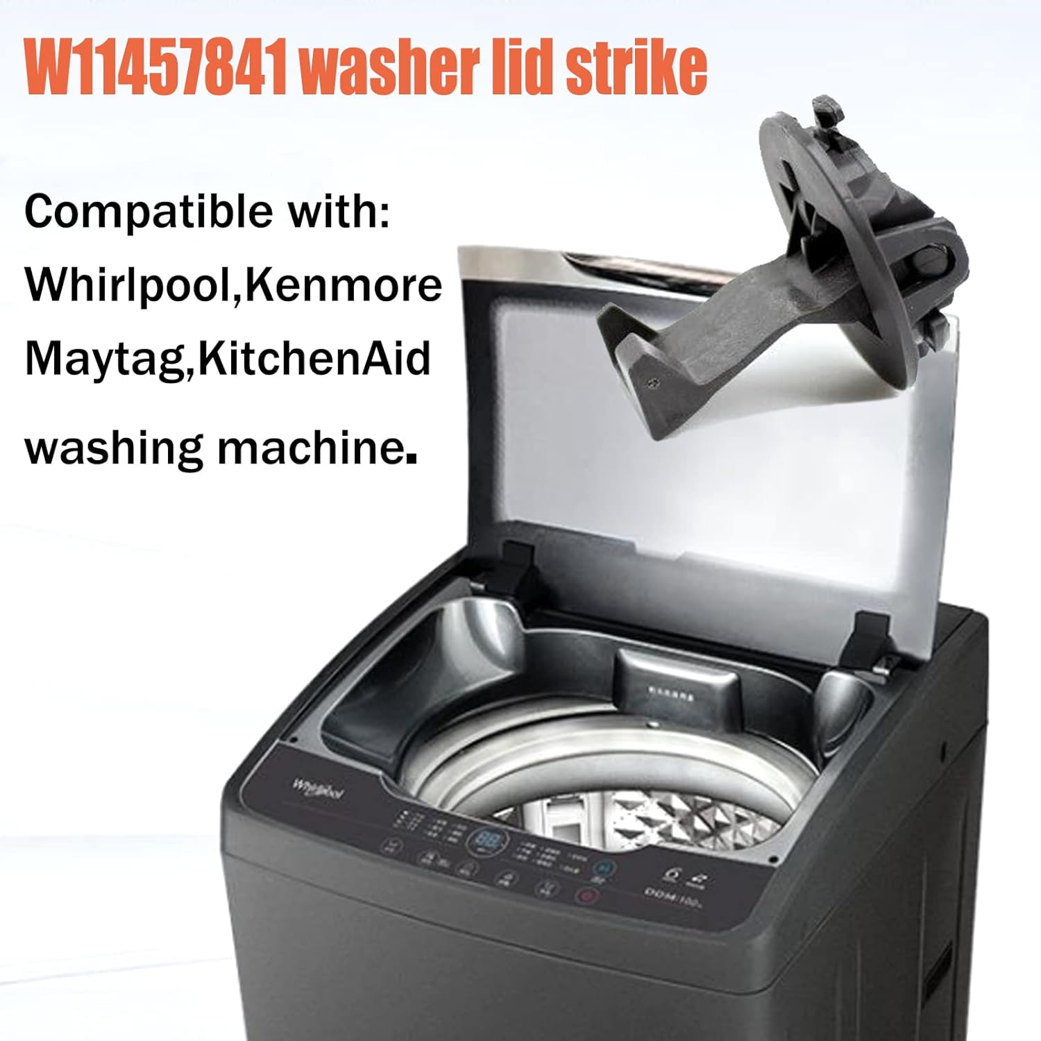 Kscjdg W11457841 W11091027 Washer Door Lid Strike For Whirlpool Kenmore Maytag KitchenAid 4959179 AP6987306 PS16218028 EAP16218028 PD0