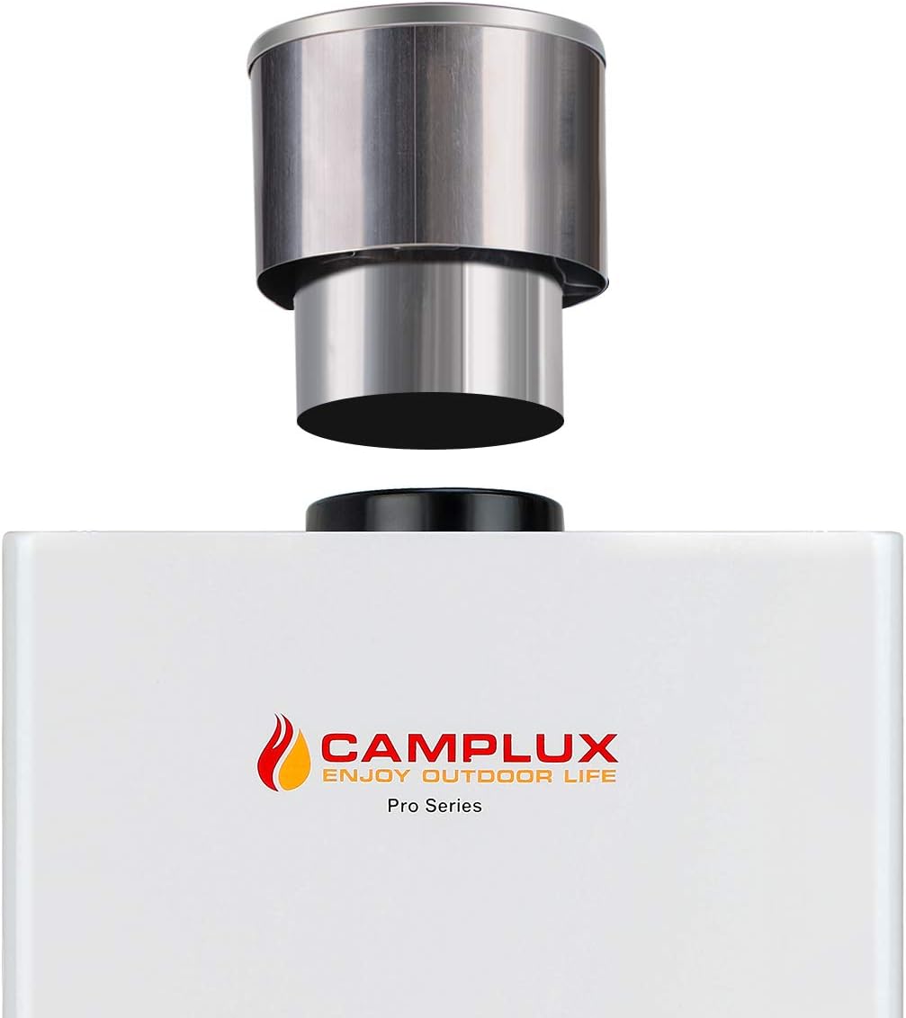 Camplux 4.33&s;&s;(110mm) Rain Cap, Stainless Steel Rain Cap for Tankless Water Heater, Rain-Proof