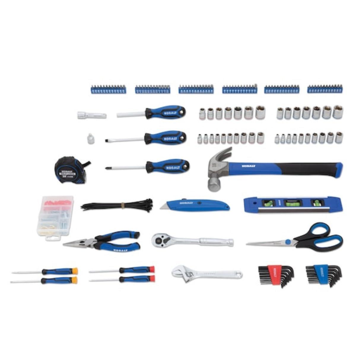 kobalt 268-piece household tool set with hard case