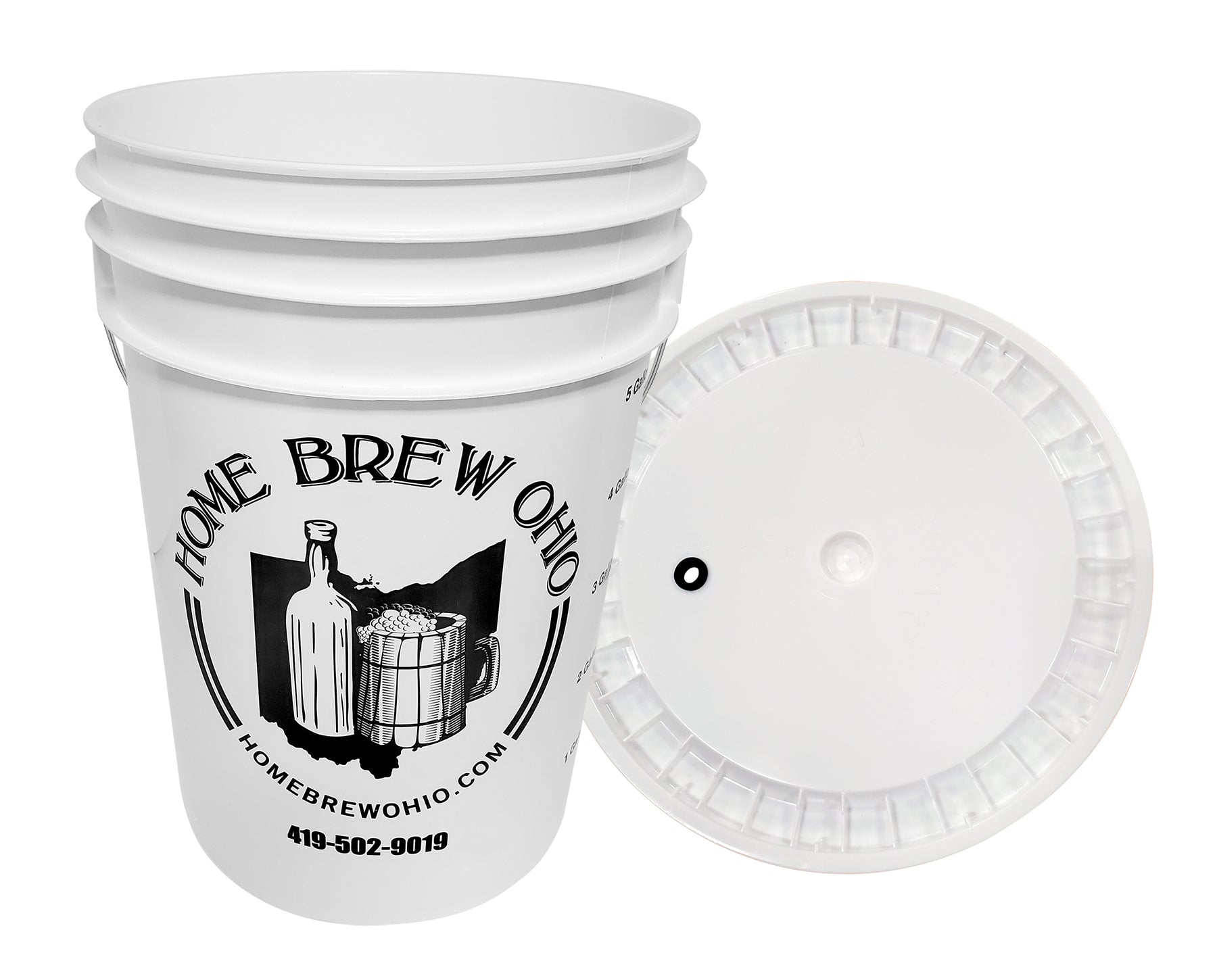 Home Brew Ohio Complete 6.5 Gallon Fermenting Bucket with Econolock