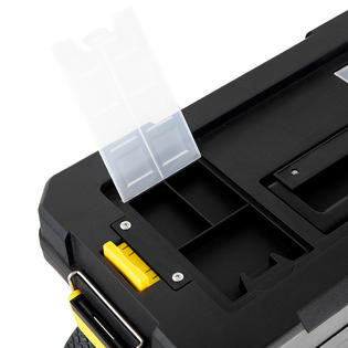 Gymax 2-in-1 Rolling Tool Box Set Mobile Tool Chest Storage Organizer Portable Black