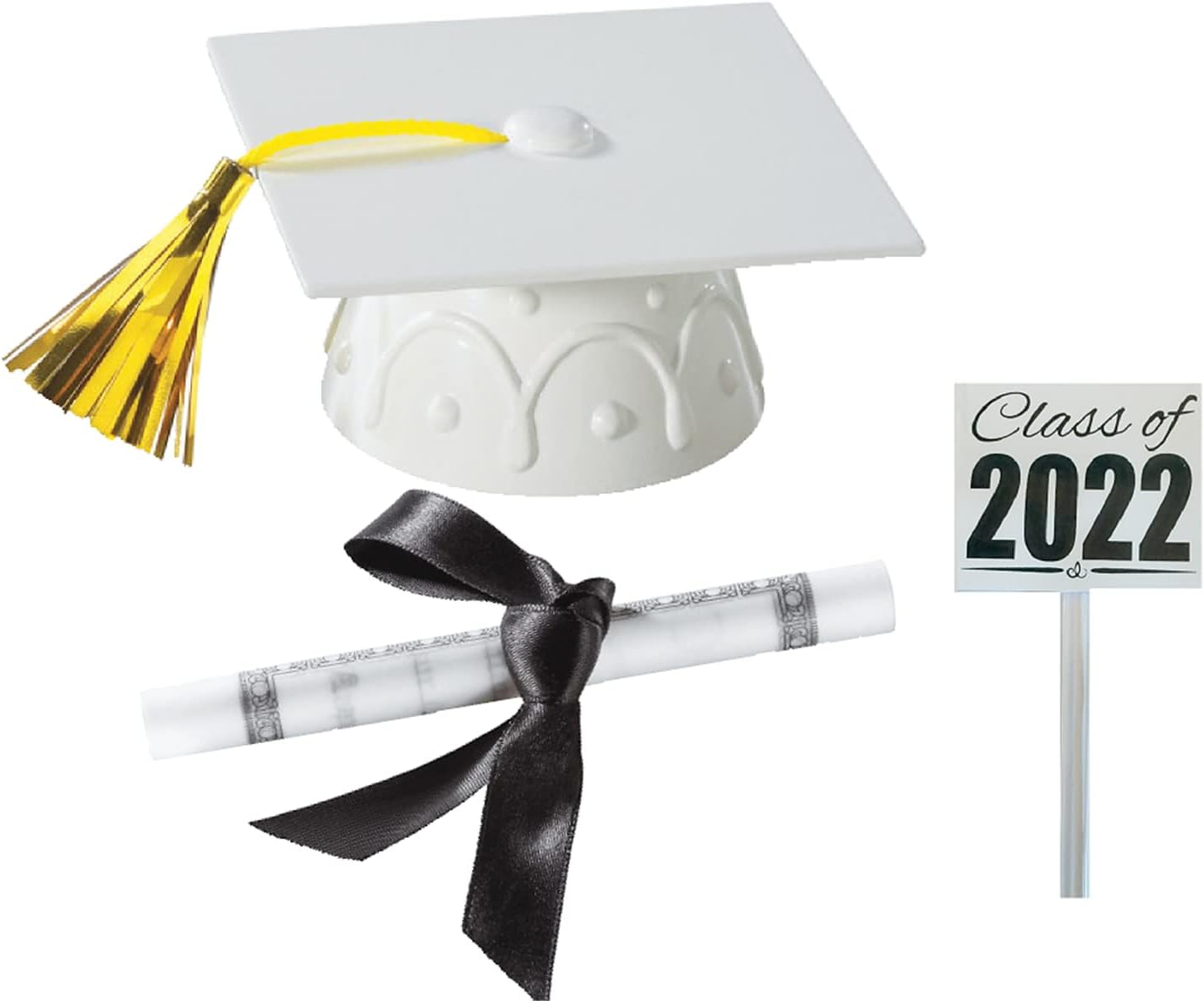CakeSupplyShop Mini Small Graduation Cap/Hat Cake Decoration Food Topper
