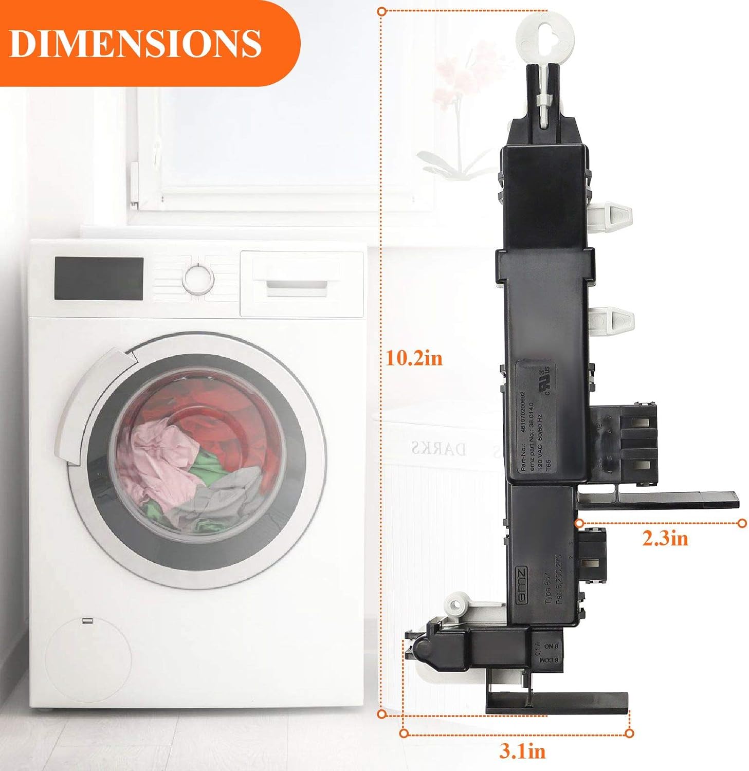 Wsh supplier OEM 8182634 461970200692 Washer Door Lock Switch for Ken.more