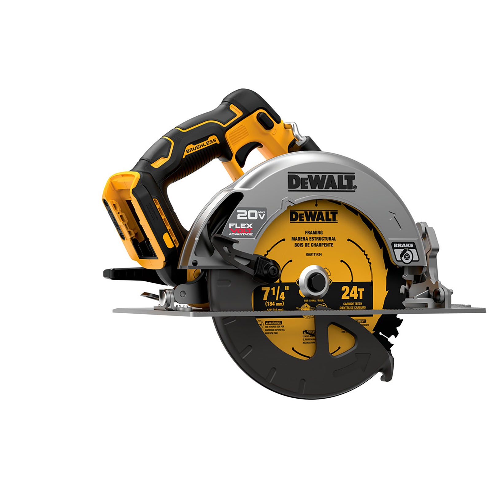 DeWalt DCS573B 20V MAX Brushless Lithium-Ion 7-1/4