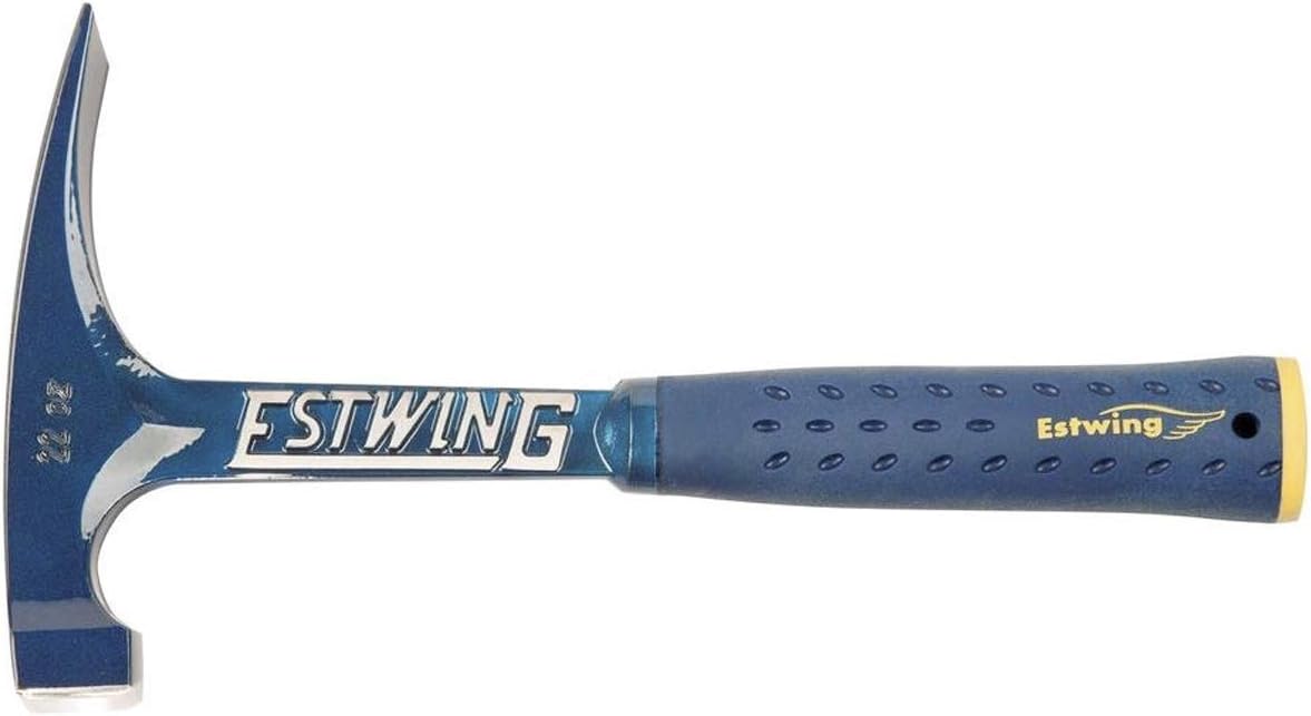 ESTWING Bricklayer&s;s/Mason&s;s Hammer - 22 oz Masonry Tool with Forged Steel Construction