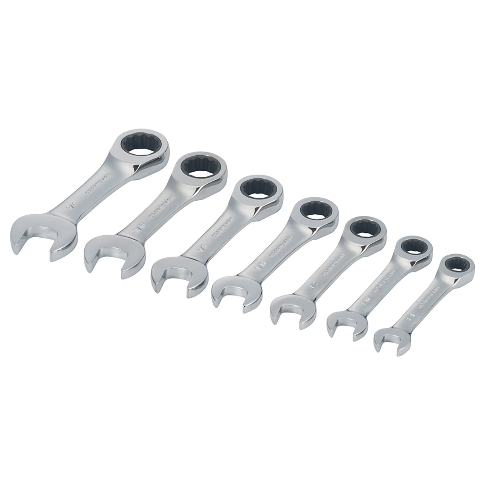 Craftsman 7pc. Stubby Combination Wrench Set - Polished Chrome