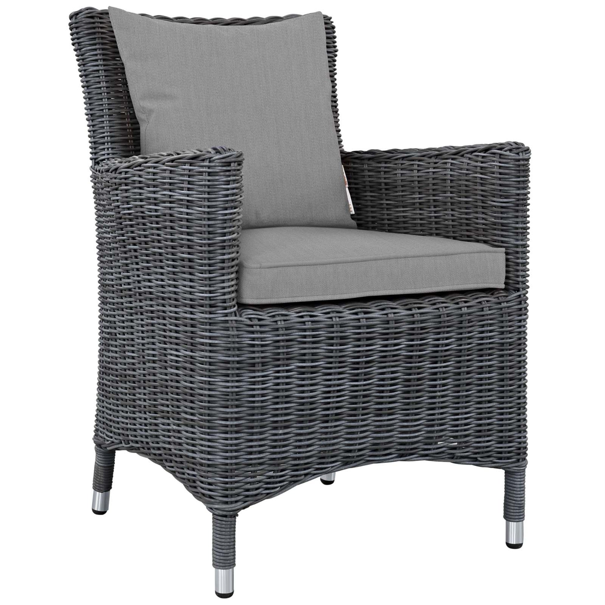 Ergode Summon 11 Piece Outdoor Patio Sunbrella Dining Set - Canvas Gray