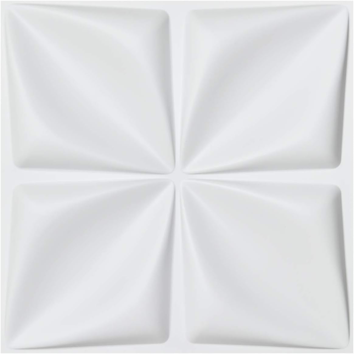Art3d Decorative 3D Wall Panels Textured 3D Wall Covering, White, 12 Tiles 32 Sq Ft