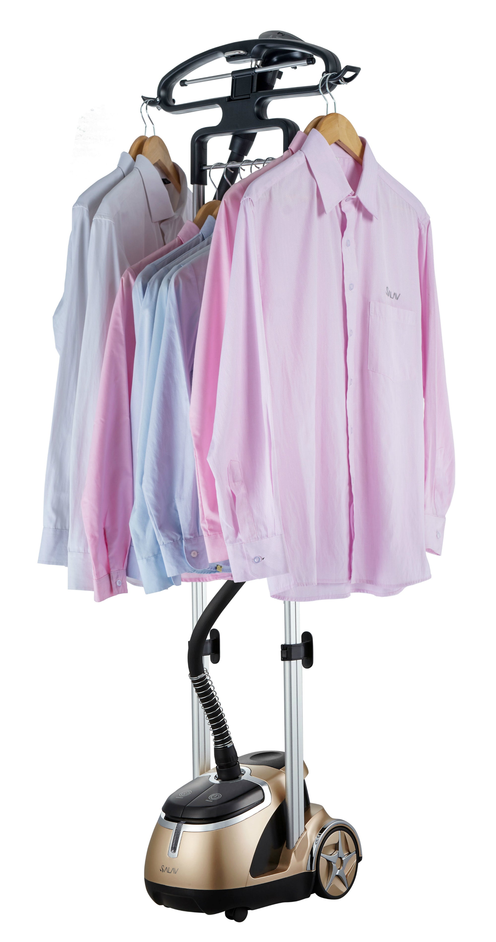 SALAV GS49-DJ Gold Limited Edition Dual Bar  1500 watt Garment Steamer with Stainless Steel Nozzle,