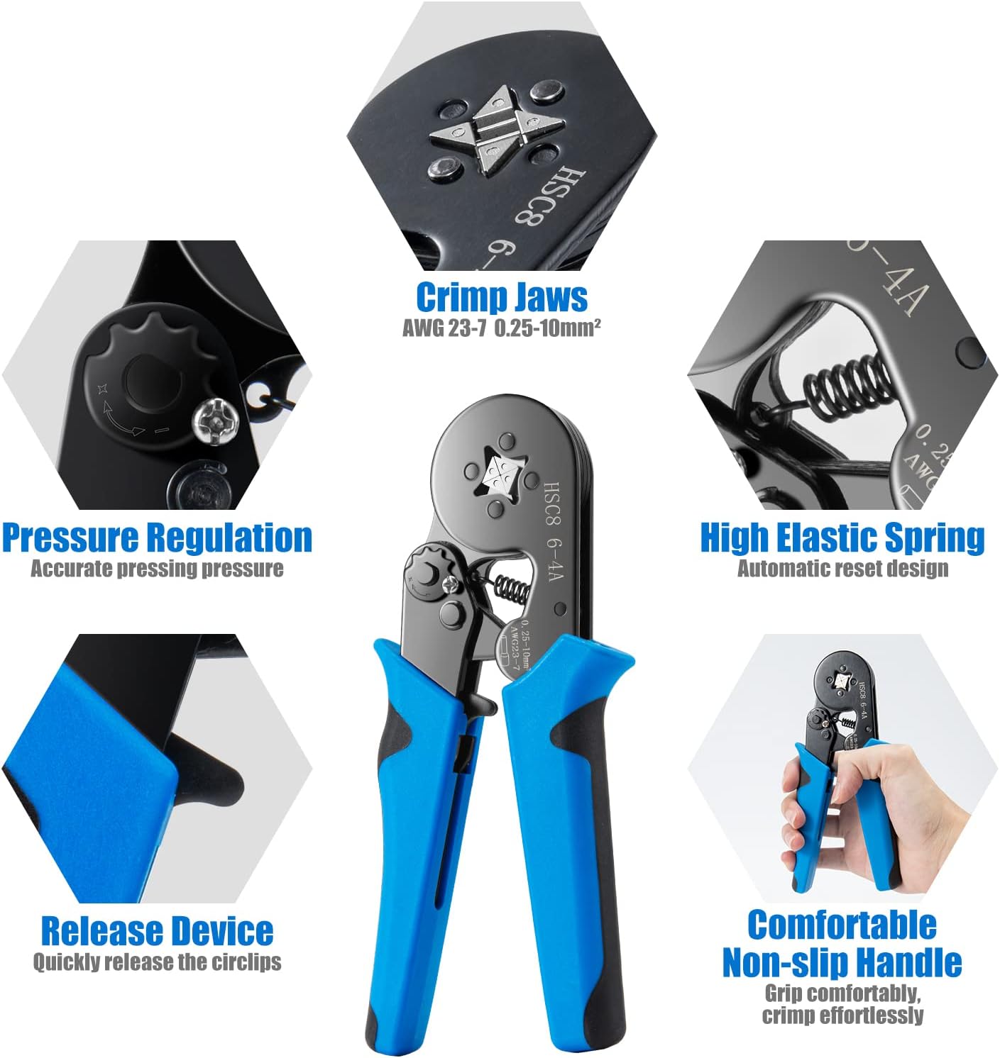 Luney Ferrule Crimping Tool Kit, LUNEY Wire Ferrule Kit with 1250PCS Wire End Ferrules